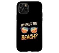 Wheres The Beach Funny Sunset Wave Ocean Lunettes de soleil d'été Coque pour iPhone 11 Pro