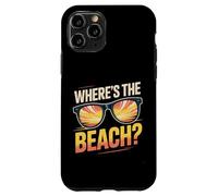 Wheres The Beach Funny Sunset Wave Ocean Lunettes de soleil d'été Coque pour iPhone 11 Pro