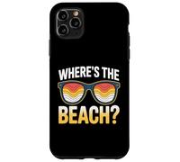 Wheres The Beach Funny Sunset Wave Ocean Lunettes de soleil d'été Coque pour iPhone 11 Pro Max