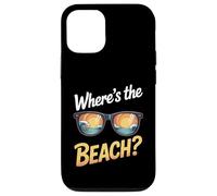 Wheres The Beach Funny Sunset Wave Ocean Lunettes de soleil d'été Coque pour iPhone 12/12 Pro
