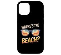 Wheres The Beach Funny Sunset Wave Ocean Lunettes de soleil d'été Coque pour iPhone 12/12 Pro
