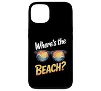 Wheres The Beach Funny Sunset Wave Ocean Lunettes de soleil d'été Coque pour iPhone 13