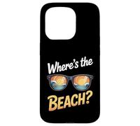Wheres The Beach Funny Sunset Wave Ocean Lunettes de soleil d'été Coque pour iPhone 15 Pro