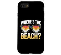 Wheres The Beach Funny Sunset Wave Ocean Lunettes de soleil d'été Coque pour iPhone SE (2020) / 7 / 8