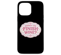 Where's The Finish Wine Lover Runner Course Joke Citation Coque pour iPhone 13 Pro Max