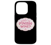 Where's The Finish Wine Lover Runner Course Joke Citation Coque pour iPhone 14 Pro