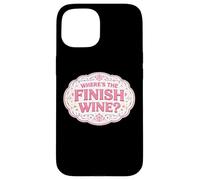 Where's The Finish Wine Lover Runner Course Joke Citation Coque pour iPhone 15