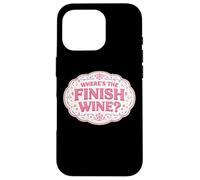 Where's The Finish Wine Lover Runner Course Joke Citation Coque pour iPhone 16 Pro
