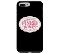 Where's The Finish Wine Lover Runner Course Joke Citation Coque pour iPhone 7 Plus/8 Plus