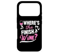 Where's The Finish Wine ? Marathon Runner Half Marathon Funny Coque pour iPhone 17 Pro