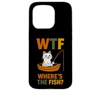 Where's The Fish - Funny Pun Cat Lover Coque pour iPhone 15 Pro