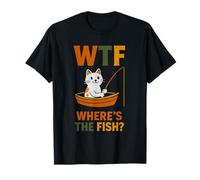 Where's The Fish - Funny Pun Cat Lover T-Shirt