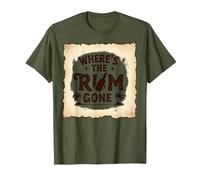Where's The Rum Gone : Tropical Beach Party T-Shirt, Homme, Olive, M