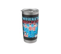 Where's Waldo 90s Collage Retro Gobelet isotherme en acier inoxydable double paroi