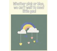 Whether Pink or Blue, We Can't Wait to Meet Little You: Gender Reveal Guest Book