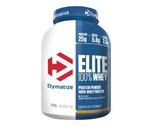 Whey concentrée Dymatize - Elite 100% Whey - Chocolate Peanut 2170g