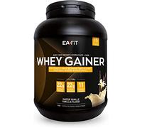 WHEY GAINER - EAFIT - Prise de masse musculaire et apport calorique - 22g de proteines de Whey + 22g de glucides + 11vitamines par shaker - Vanille 750g - Idéal pour le sport tel que la musculation