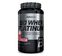 BioTechUSA Iso Whey Platinum | Poudre de protéines de lactosérum isolées et concentrées | 3 g de créatine par portion | Avec zinc et vitamine B3 | 908 g, Fraise