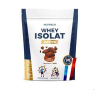Nutri&Co Whey Isolate Native – Jusqu'à 94% de protéines – Pur lait français – 900 g chocolat