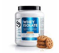 WHEY ISOLATE VITAXTEND - Protéine de Lactosérum Ultra-Filtrée - 24,9g de Protéines, BCAA, Glutamine - Soutien Musculaire, Récupération - Vitamines B6, C, D3, E - Maintien Masse Musculaire - SportDiet