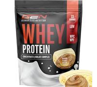Whey Protein Complex - 1000 g (Beurre de cacahuète Banane) - Avec part d’isolat - Protéine instantanée avec BCAA & EAA - German Elite Nutrition