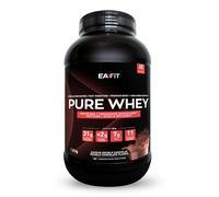 WHEY PROTEIN - Double Chocolat - 1,8 kg - EAFIT - Marque Française N°1 en Nutrition Sportive - 31g de Proteine Whey - BCAA - Shaker Proteine - Pre Workout, Musculation - Protéines Whey
