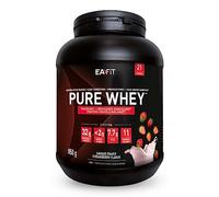 WHEY PROTEIN - Fraise - EAFIT - Marque Française N°1 en Nutrition Sportive - 32g de Proteine Whey - BCAA - Shaker Proteine - Pre Workout, Musculation - Protéines Whey - 850 g