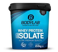 Whey Protein Isolate Neutre 2kg Bodylab24, poudre de protéines à base d'isolat de whey, peut favoriser la construction musculaire, sans aspartame