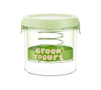 Whey Strainer with Lid - Yogurt Separator, Cheese Maker Tool | Mesh Straining Container for Soy Milk, Thick Yogurt, Labneh, simpls dy Fermented Food Filter, Home Kitchen esentials for