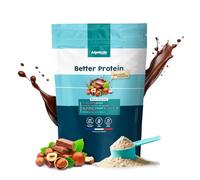 Whey Vegan • Saveur Chocolat Noisette 900 g • Better Protein • 100% Végétales : assimilation & digestion maximales •Meilleur apport en Protéine • Testé en laboratoire • Made in FR • Eco-responsable