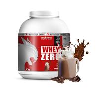 WHEY ZERO +74% de Protéine Whey Concentrée, Faible en Sucre, Construction/Récupération Musculaire - 2kg - Saveur Chocolat - Eric Favre
