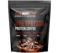Wheypresso Protein Coffee - Poudre de protéine avec concentré de whey & isolat - Avec du vrai café & de la caféine - Boisson crémeuse à haute protéine - (908 g, Double Chocolate)