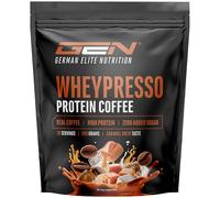 Wheypresso Protein Coffee - Poudre de protéine avec concentré de whey & isolat - Avec du vrai café & de la caféine - Boisson crémeuse à haute protéine - (908 g, Sveur Caramel)