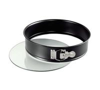 WHF Kaiser Inspiration Springform Glasboden 26 cm rund, Hebeboden, schnittfest, auslaufsicher, antihaftbeschichtet, servierfertig