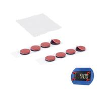 WHFGSOM Lot de 8 tampons adhésifs résistants à la chaleur compatibles avec Needit Park Lite 1411, Lite One Disque de stationnement pour pare-brise (point adhésif, chiffon de nettoyage)