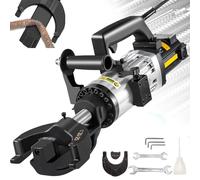 WhFKLca Cintreuse De Barres D'Armature Hydraulique éLectrique 1500 W (4 Mm-25 Mm), Angle De Courbure De 0 ° à 90 °, Filetage De Vis De Tige De Barre d'acier De Pliage Rapide Et Facile en 5 Secondes