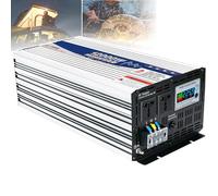 WhFKLca Convertisseur Pur Sinus, DC 12 V 24 V 48 V 60 V 72 V vers AC 220 V 6000 W 8000 W 12 000 W pour Voiture Solaire, pour Camping, Camping-Car, Panne De Courant Soudaine,12000W-72V