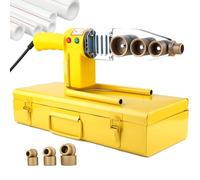 WhFKLca Machine De Soudage De Tuyaux en Plastique + BoîTier en Fer, Machine Thermofusible (TempéRature Constante De 260 ℃), Machine De Soudage par Fusion De Tuyaux d'eau pour Tuyaux PPR PE PB,#32