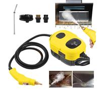 WhFKLca Nettoyeur à Vapeur Portable 2 500 W (6 Niveaux De Vapeur RéGlables), Machine De Nettoyage à Vapeur sous Pression Haute TempéRature (105 °C/3 Bars), RéServoir d'eau 1100 M Yellow