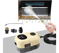 WhFKLca Nettoyeur Vapeur Haute Pression 2500 W, éCran Tactile + 6 Niveaux De Vapeur RéGlables, RéServoir d'eau 1100 ML, Nettoyeur Vapeur Portable pour Cuisine, Salle De Bain, Meubles, Voiture D