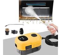 WhFKLca Nettoyeur Vapeur Haute Pression 2500 W, éCran Tactile + 6 Niveaux De Vapeur RéGlables, RéServoir d'eau 1100 ML, Nettoyeur Vapeur Portable pour Cuisine, Salle De Bain, Meubles, Voiture C