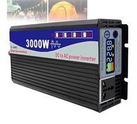 WhFKLca Onduleur à Onde SinusoïDale Pure 3000 W 4000 W, Onduleurs DC 12 V 24 V 48 V 60 V vers AC 220 V, Double Affichage De Tension + Prise Universelle, Protections Multiples,3000W-60V