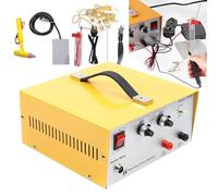 WhFKLca Soudeuse à Points pour Bijoux, Machine De Soudage par Impulsion pour Bijoux 30A/80A avec RéGulateur De Puissance, PéDale pour Bijoux en MéTal PréCieux Or Argent,80A