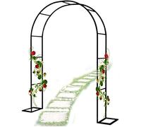 WHFTD Arche De Jardin Metal, Arceau De Jardin pour Plantes Grimpantes, Arche Rosier Grimpant, 19Mm Épaissir Tube Galvanise, Idéale pour Jardin, Pelouse, Terrasse,Décorations De Mariage,W3.5M*H2.2M