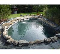 WHFTD Bache Bassin Epdm,Bâche pour Bassin, Bâche D'étang HDPE, Résistance À La Déchirure Imperméable pour Étangs De Poisson, Bassin De Jardin, Réservoir,5 * 5m