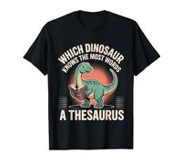 Which Dinosaur Knows The Most Words A Thesaurus - T-Shirt Graphique avec Valeur