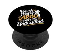 Which Part of Aroo Don't You Understand Husky Pet Dog |- PopSockets PopGrip Adhésif