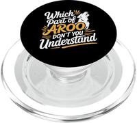 Which Part of Aroo Don't You Understand Husky Pet Dog |- PopSockets PopGrip pour MagSafe