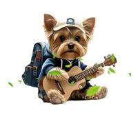 Whiff Pup Charm - Diffuseur d'aération en acrylique pour les voyages en voiture | Longue durée avec clip plat, accessoire de parfum inspiré des animaux de compagnie, accessoire de voyage pour les