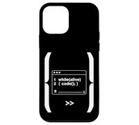 While Alive Code Loop Programmateur Amusant Geek Art Coque pour iPhone 12 Mini